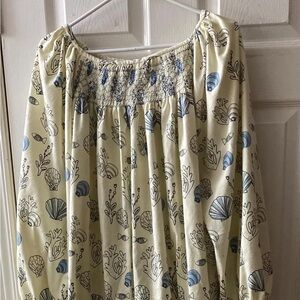 Smocked Flannel Nightgown